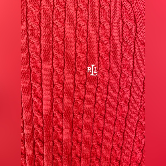 Lauren Ralph Lauren Crewneck Cable Knit 100% Cotton
Womens Jumper Sweater Sz XL - Picture 6 of 11
